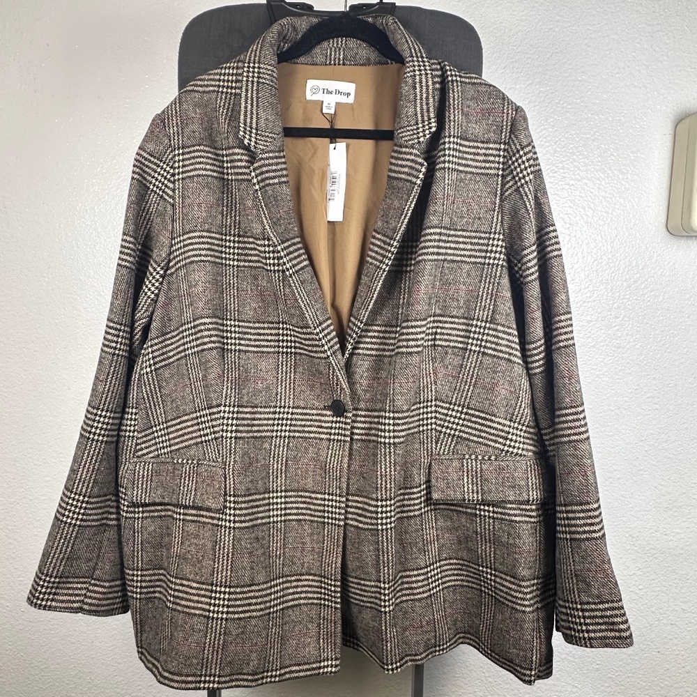 The Drop Women's‎ Blazer - Plaid